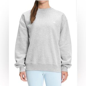 North face city crewneck in flight leather grey